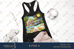 Sweet Summer Teacher PNG Watercolor Teacher Summer Clipart | Product Image 2