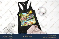 Sweet Summer Teacher PNG Watercolor Teacher Summer Clipart | Product Image 2