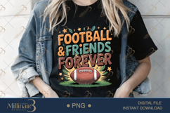 Football and Friends Forever PNG | Cute Fall Clipart for Sub Product Image 2