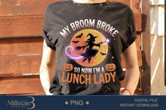 Lunch Lady by Day, Witch by Night PNG|Funny School Cafeteria Product Image 2