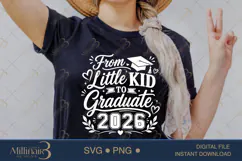 From Little Kid to Graduate 2026 SVG PNG, Graduation Memory Product Image 2