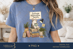 Solitude Appreciation Society PNG, Introvert Cat Sublimation Product Image 2