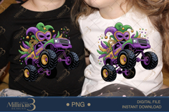 Mardi Gras Monster Truck PNG, Carnival Truck Shirt Design Product Image 2