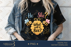 He or She, What Will It Bee? PNG |Gender Reveal Party Product Image 2