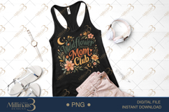 Wildflower Mom Club PNG, Retro Floral Mama Design, Boho Wild Product Image 2