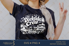 Dockside Crew 2026 SVG PNG, Funny Lake Vacation Shirt Design Product Image 2