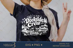 Dockside Crew 2026 SVG PNG, Funny Lake Vacation Shirt Design Product Image 2