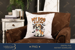 My Dog Is My Boo PNG |Ghost Dog, Pumpkin Pu Product Image 2