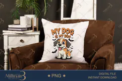 My Dog Is My Boo PNG |Ghost Dog, Pumpkin Pu Product Image 2