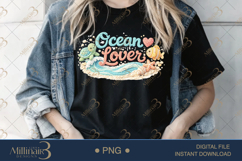 Ocean Lover PNG, Crochet Beach Sublimation Design, Cute Turt Product Image 2