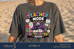 Teacher Mode Activated Again PNG, Funny Monster Teacher Design Product Image 2