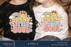 Sunny Little Soul PNG, Cute Kawaii Summer Quote Design with Product Image 2