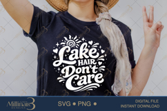 Lake Hair Don’t Care SVG PNG, Funny Lake Vacation Shirt Desi Product Image 2