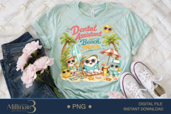 Dental Assistant Beach Mode PNG, Cute Summer Dental Assistan Product Image 2