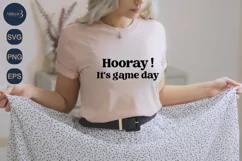 Hooray It's Game Day  SVG|Football Game Day |Sport Svg Product Image 2
