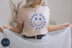 Good Girl Bad Habits Svg|Positive quote| Empowered Women Product Image 2