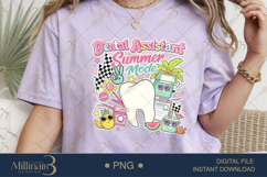 Dental Assistant Summer Mode PNG, Cute Retro Dental Sublimat Product Image 2