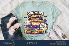 One More Chapter Before Halloween PNG, Cute Ghost Reader Product Image 2