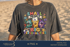 Small People Big Personalities PNG, Funny Teacher Design for Product Image 2