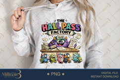 The Hall Pass Factory PNG, Funny Teacher Classroom Design, C Product Image 3