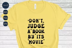 Don’t Judge A Book By Its MoviePNG Sublimation|Book Lover Product Image 3