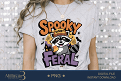 Spooky and Feral Raccoon Sublimation PNG| Happy Hallowe Product Image 3