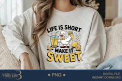 Life Is Short Make It Sweet PNG | Cute Summer Goose Clipart Product Image 2
