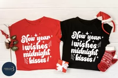 New Year Wishes and Midnight Kisses|Merry Christmas Svg. Product Image 3