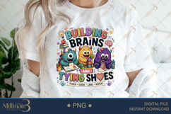 Funny Kindergarten Teacher Monster PNG Bundle, 20 Teacher PN Product Image 4