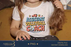 Assistant Volleyball Coach PNG | Funny Baby Onesie PNG Product Image 3