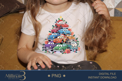 Christmas Cars Tree PNG Clipart | Cute Cartoon Vehicles in H Product Image 3