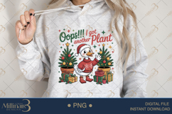 Oops I Got Another Plant PNG | Funny Duck Christmas Clipart Product Image 3