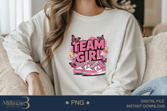 Gender Reveal Team Girl PNG Baby Shower Party Design New bor Product Image 3