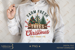 Farm Fresh Christmas Trees PNG | Rustic Holiday Sublimation Product Image 3