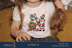 Cute Santa and Reindeer Christmas PNG | Elf with Gifts Holid Product Image 3