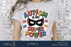 Autism Is My Super Power PNG | Puzzle Piece Autism Awareness Product Image 3