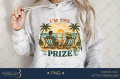 I’m The Prize PNG Funny Beach Couple Design | Summer Vacatio Product Image 3