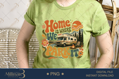 Home Is Where We Park It PNG, Retro RV Camping Sublimation D Product Image 3