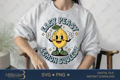 Easy Peasy Lemon Squeezy SVG PNG | Summer Vacation Family Product Image 3