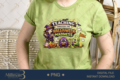 Teaching Through The Halloween Madness PNG, Funny Teacher De Product Image 3