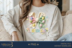 Easter Day PNG, Crochet Easter Sublimation Design, Cute Spri Product Image 3
