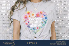 Celebrate Minds of All Kinds PNG | Puzzle Piece Autism Aware Product Image 3