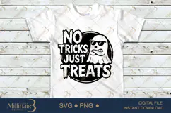 No Tricks Just Treats SVG PNG,Halloween Spooky Product Image 2
