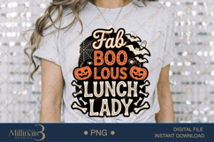 Boo Jee Lunch Lady Halloween PNG|Funny School Cafeteria PNG Product Image 3