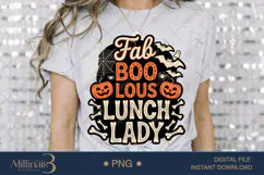 Boo Jee Lunch Lady Halloween PNG|Funny School Cafeteria PNG Product Image 3