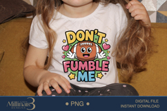 Don’t Fumble Me PNG | Funny Football Baby Onesie PNG Product Image 3