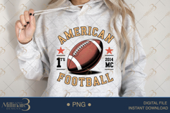 American Football PNG Clipart | Vintage Sports Ball Sublimat Product Image 3