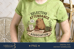 Selective Attendance Association PNG, Funny Capybara Introve Product Image 2