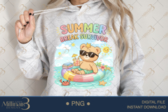 Summer Break Survivor PNG Funny Teacher Summer Clipart Product Image 3