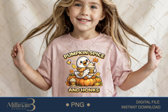 Pumpkin Spice and Honks PNG, Cute Fall Goose PNG, Autumn Dig Product Image 3